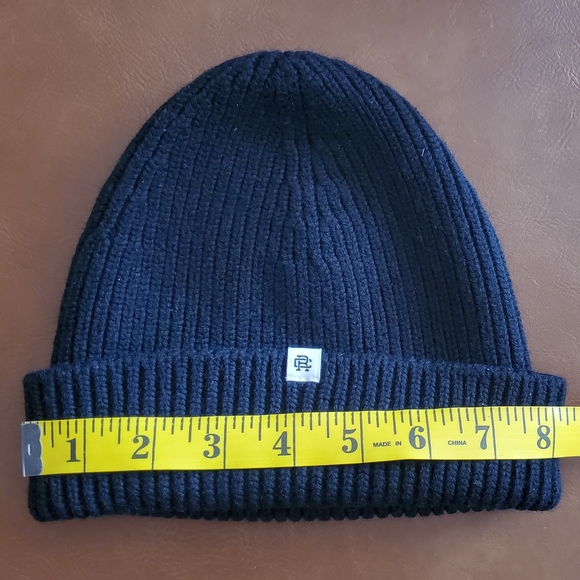 Reigning Champ Black Ribbed Knit Beanie - Picture 5 of 5